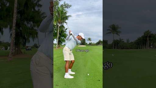 3 Year Swing Evolution 😳 #golf #golfer #golfswing