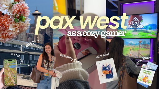 happiest place on earth for gamers 🎮✨ | PAX West vlog, upcoming cozy games, + mini haul 🛍️