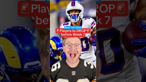 📉Drop these players BEFORE Week 7 #fantasyfootball