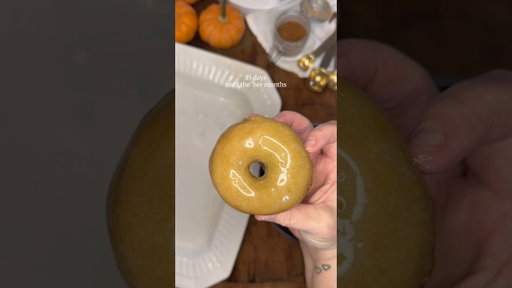 Maple Glazed Pumpkin Doughnuts