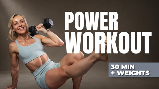 30 MIN POWER WORKOUT | STRENGTH & CONDITIONING | FULL BODY SWEAT | REPEAT | + Weights