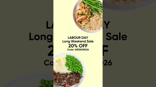 Skip the Cooking This Long Weekend | 20% Off Fresh Meals