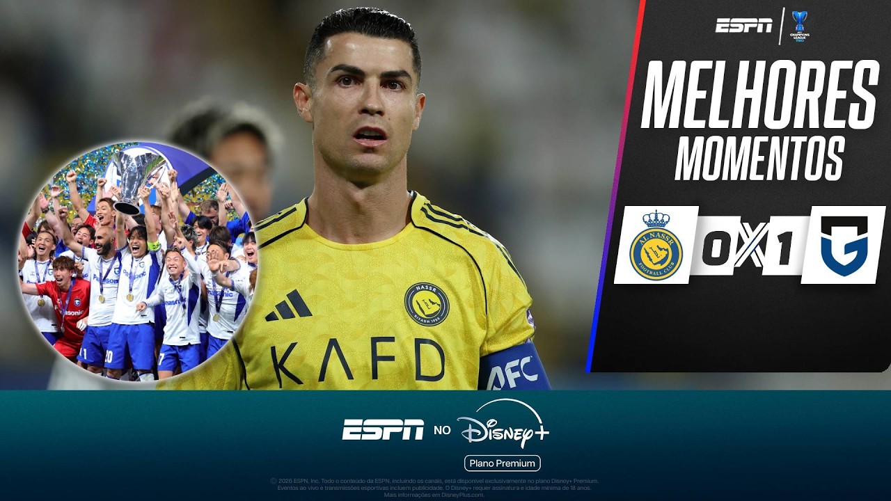 NÃO DEU! AL NASSR DE CRISTIANO RONALDO PERDE PARA O GAMBA OSAKA E É VICE DA CHAMPIONS ASIÁTICA II