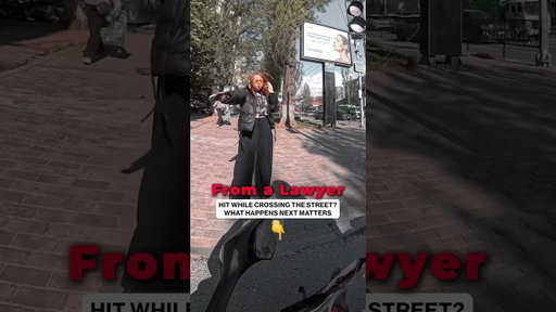 Hit While Crossing the Street? Watch This