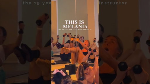 The 19 year old screaming instructor #fitnessinstructor #strengthpilates #matpilates #matworkout