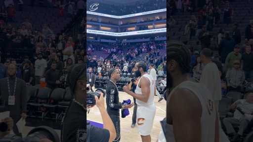 🔥 Had Travis in the building supporting on the debut! #LetEmKnow #Cavs #JamesHarden #TravisScott