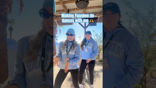Yoonhee learned this SO FAST!! And I’m so proud 🫶 #grassleague #goodgoodgirls #golfgear #golfswing