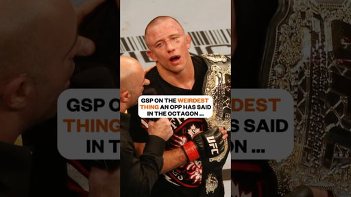 GSP explains the weirdest thing an opponent told him in the octagon 😂 #mma #ufc