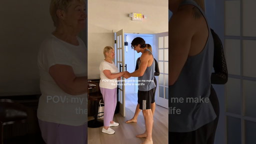 My grandma watched me put the boys through my signature class💅🏼🥹 #gymbro #sculpt #matworkout