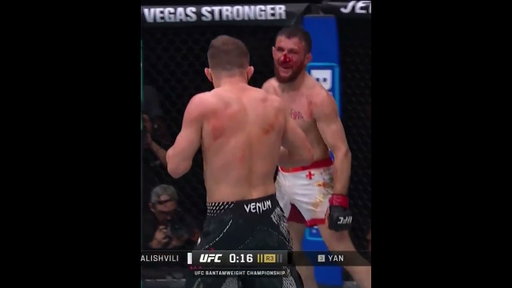 That body kick from Petr Yan hurt Merab Dvalishvili! 🥵 #UFC323 #UFC #UFCIndia