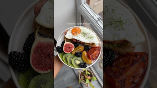 make a pretty breakfast with me 🧡✨