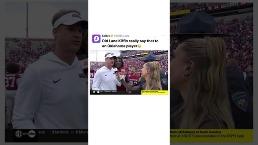 Lane Kiffin absolutely BODIED this Oklahoma player😂