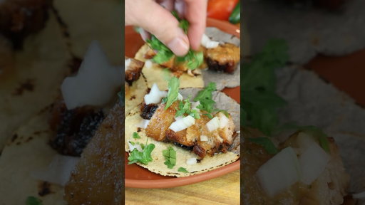 Pork belly tacos with mango habanero salsa. Get my cookbook with link in bio. #recipe