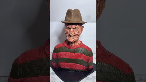 This Freddy Krueger cake will haunt your dreams! 🍰 #cake #horror #freddykrueger #nightmareonelmst