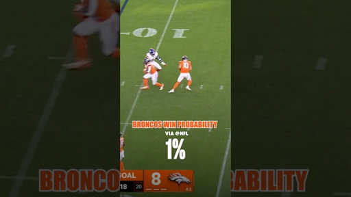 Broncos Had 1% CHANCE To Win vs Giants 🤯 h/t: NFL
