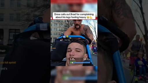 Drew calls out Brad for complaining about his legs 😭 #bradkraut #twitchclips #funny #run #shorts