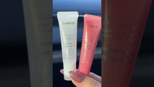New Laneige shimmer lip glowy balms #shorts