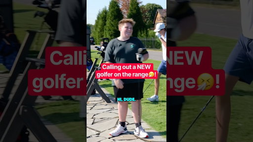 Calling out a NEW golfer on the range🤧!