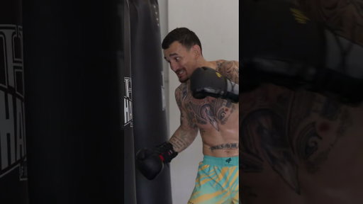 Max Holloway getting work in for Conor McGregor
