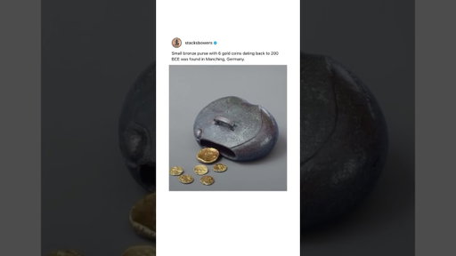 2000 year old bronze purse found in Germany!!! #shorts