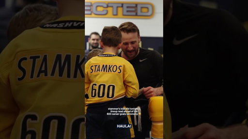 Carter and Chase Stamkos did tonight’s lineup read with their dad in honor of his career milestone 🥹