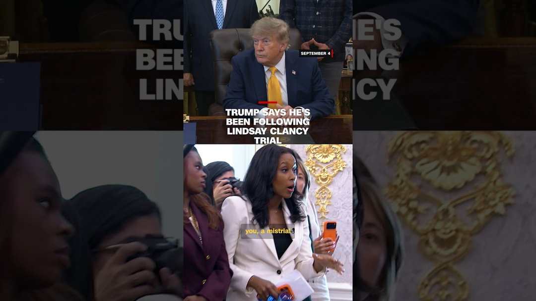 Trump says he's been following Lindsay Clancy trial