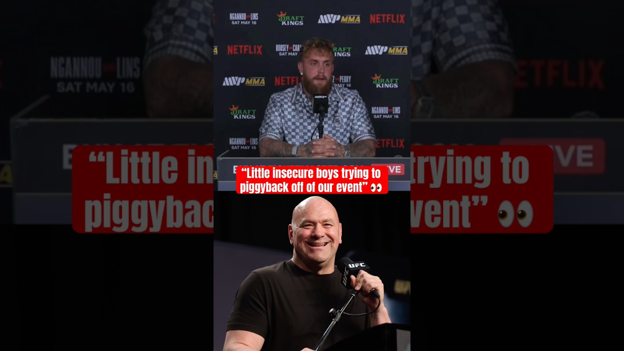 Jake Paul on Dana White’s timing of McGregor announcement 😬