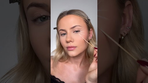 easy halloween makeup hack: spider web!! 🕸️🕷️ #halloween #halloweenmakeup