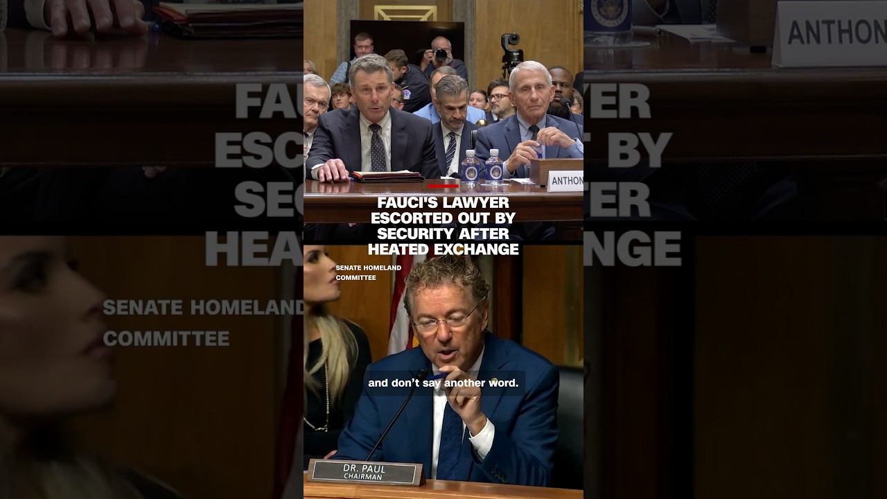 Fauci's lawyer escorted out by security after heated exchange