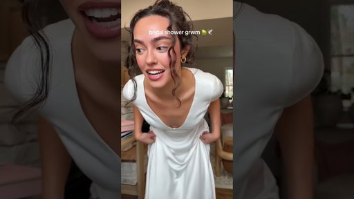 GRWM for my bridal shower #2026bride #wedding #grwm