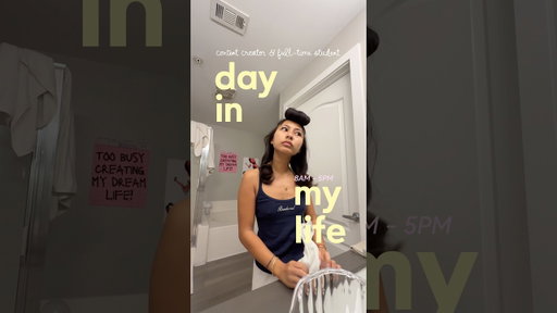 day in my life as a content creator & full-time student! ⭐️ #college #studentlife #dayinmylife #vlog