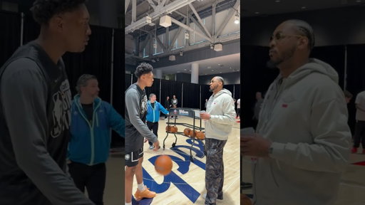 DQ 🤝 Carmelo Anthony at 2026 NBA All-Star Weekend #risingstars #nba #allstar #pelicans