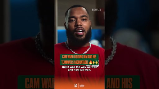 Only in his rookie NFL season was Ward holding both him & the team accountable (Via: Netflix Sports)