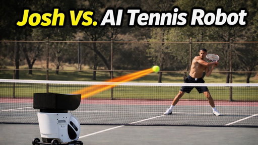 Josh vs AI tennis robot 🤖🎾