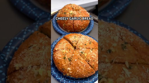 How Korean garlic cheese bread is made #shorts