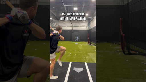 450 Foot Homerun off a 105 MPH Fastball