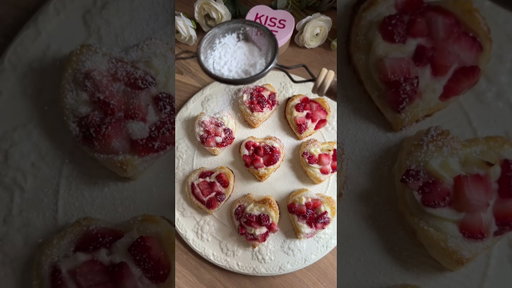 Strawberry Cream Cheese Heart Danish