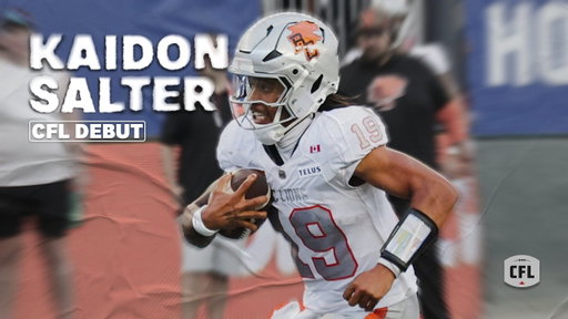 Kaidon Salter's CFL Debut