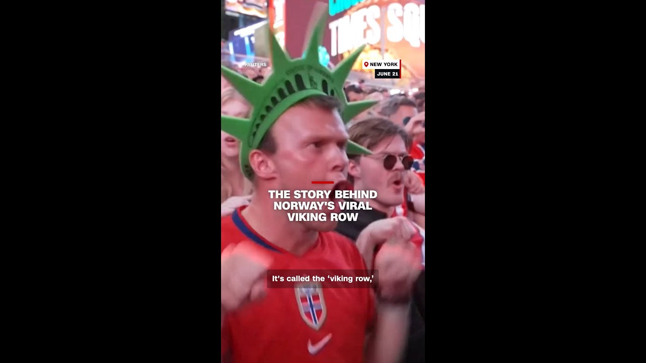 The story behind Norway's viral ‘viking row’