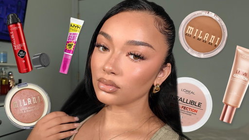 glowy summer makeup tutorial *drugstore edition*