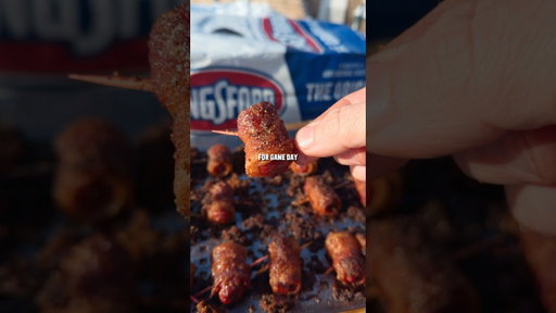 Candy Bacon Wrapped Sausage Bites