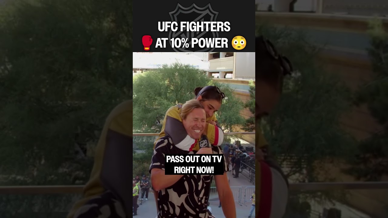 Taking a punch from a UFC FIGHTER?! 😳