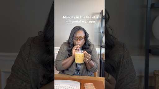 Just another Millennial Manager Monday. 👩🏾‍💻✨☕️🎶#workhumor #comedy #9to5life #corporatelife
