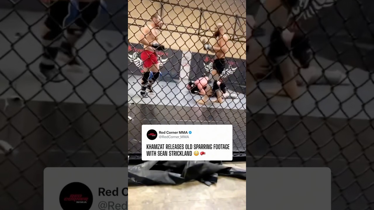 Khamzat Chimaev releases old sparring footage with Sean Strickland 🥊