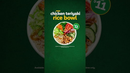 New Subway Rice Bowls