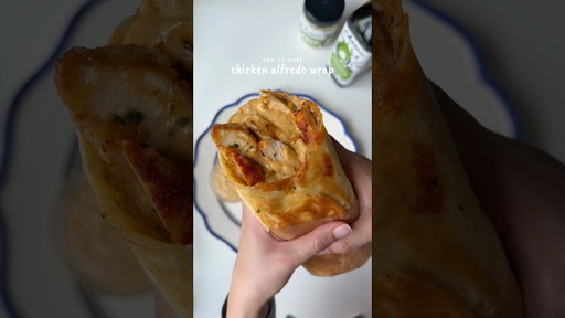 Chicken Alfredo wrap ￼