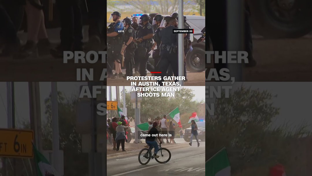 Protesters gather in Austin, Texas, after ICE agent shoots man