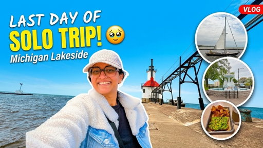 Final Day of my USA solo trip 🇺🇸#solotrip #kajalkevadiyavlogs #michigan #campingvlog  #SummerOfGoals