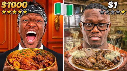 $1 vs $1000 Nigerian Restaurant In UK (ft. KSI & Shank Comics)