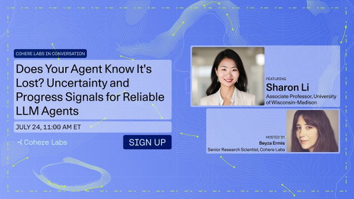 Does Your Agent Know It's Lost? Uncertainty & Progress Signals for Reliable LLM Agents, w/ Sharon Li